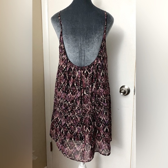 Show Me Your MuMu Purple Snake Print Mini Dress Size Medium - Picture 2 of 8